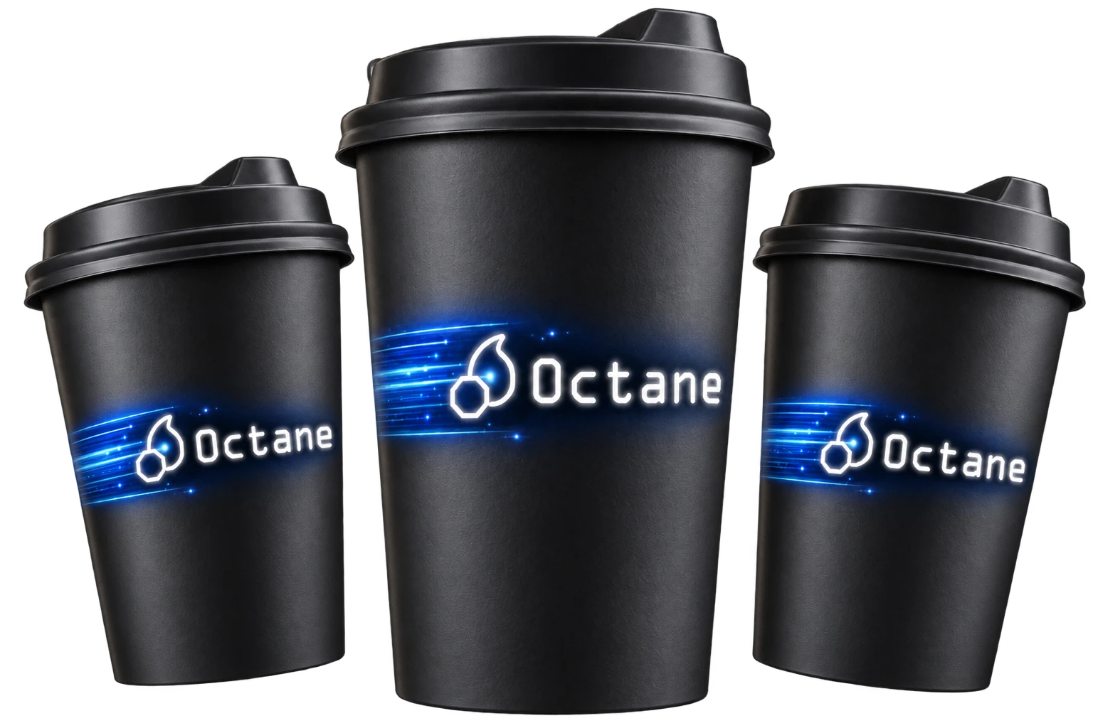 Octane Café coffee cups